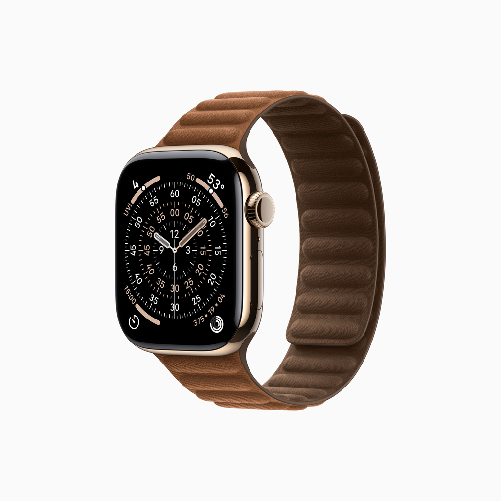 Apple Watch Series 11 Titan - Bracelet à maillons magnétique en textile