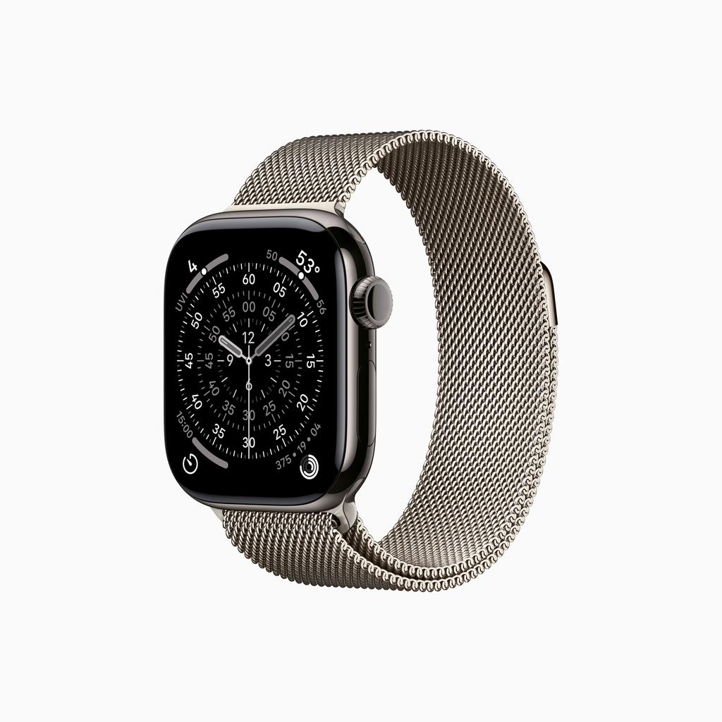 Apple Watch Series 11 Titan - Bracelet Milanais en acier inoxydable