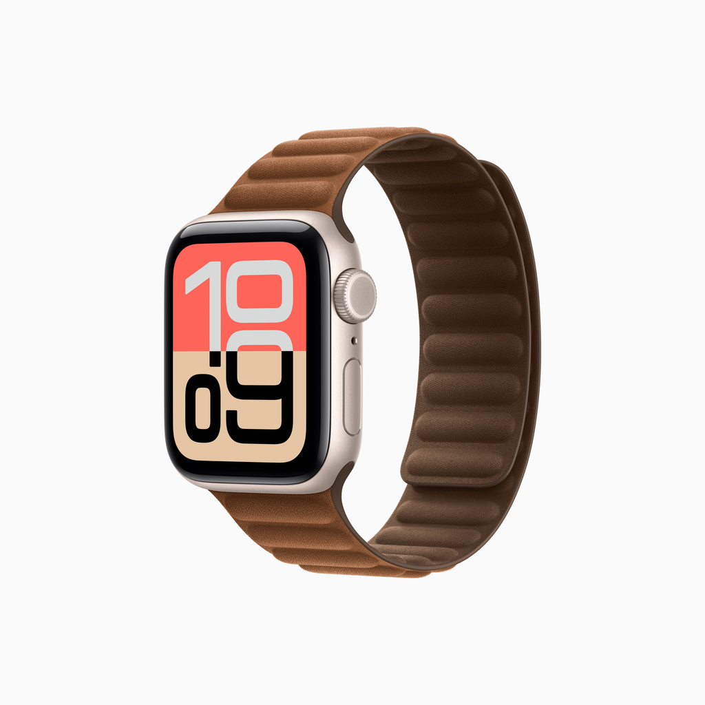Apple Watch SE 3- Bracelet à maillons magnétique en textile