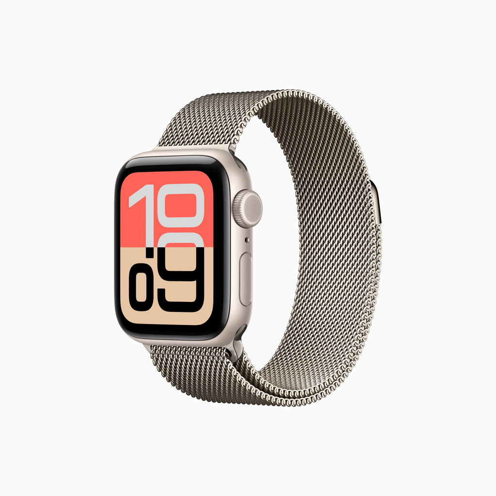 Apple Watch SE 3- Bracelet Milanais en acier inoxydable