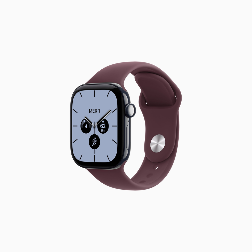 Apple Watch Series 12 Céramique - Bracelet Sport en caoutchouc