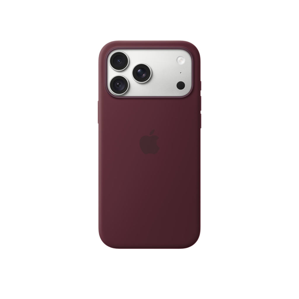 Coque en silicone avec MagSafe pour iPhone 18 Pro Max (Bordeaux)